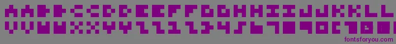 PixelRocks Font – Purple Fonts on Gray Background