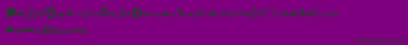 WebTools Font – Black Fonts on Purple Background