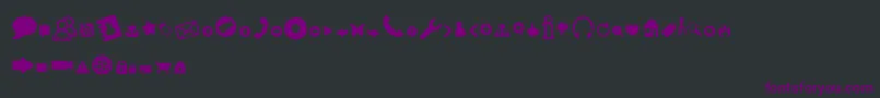 fuente WebTools – Fuentes Moradas Sobre Fondo Negro