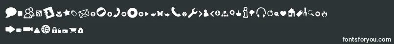 フォントWebTools – 黒い背景に白い文字