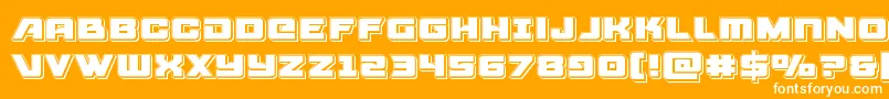 Aircruiserpunch Font – White Fonts on Orange Background