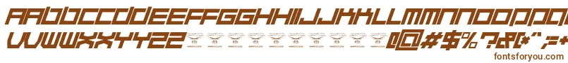 QuaaludehulkItalic Font – Brown Fonts on White Background