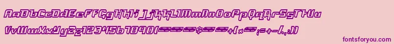 FreyaOutline Font – Purple Fonts on Pink Background