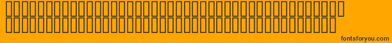 McsClock Font – Black Fonts on Orange Background