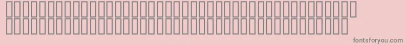 フォントMcsClock – ピンクの背景に灰色の文字