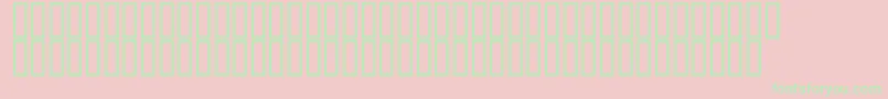 McsClock Font – Green Fonts on Pink Background