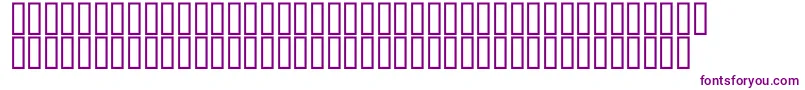 Шрифт McsClock – фиолетовые шрифты на белом фоне