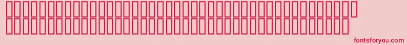 McsClock Font – Red Fonts on Pink Background