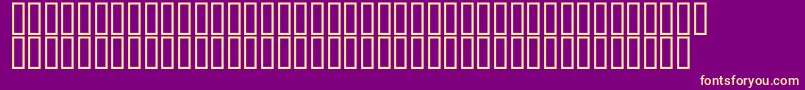 McsClock Font – Yellow Fonts on Purple Background