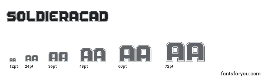 Soldieracad Font Sizes