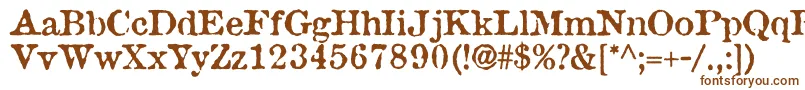 Attic Font – Brown Fonts on White Background