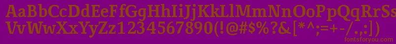 CorzinairBold Font – Brown Fonts on Purple Background