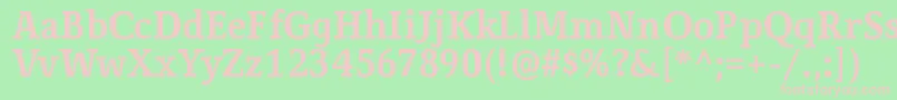 CorzinairBold Font – Pink Fonts on Green Background