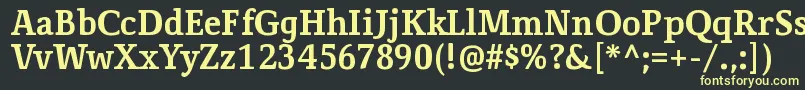 CorzinairBold Font – Yellow Fonts on Black Background
