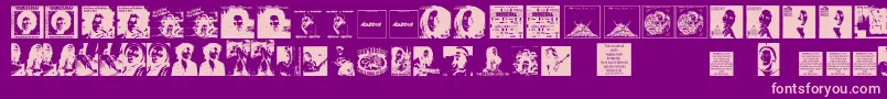 More about BobsCompliment Font BobsCompliment Font – Pink Fonts on Purple Background