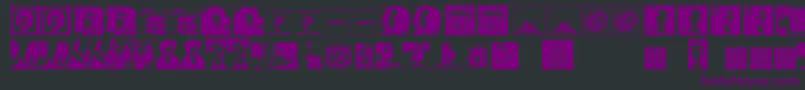 Saiba mais sobre a fonte BobsCompliment Fonte BobsCompliment – fontes roxas em um fundo preto