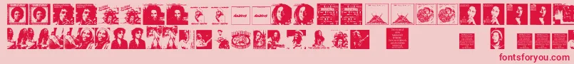 BobsCompliment Font – Red Fonts on Pink Background
