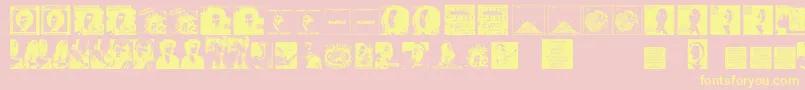 More about BobsCompliment Font BobsCompliment Font – Yellow Fonts on Pink Background