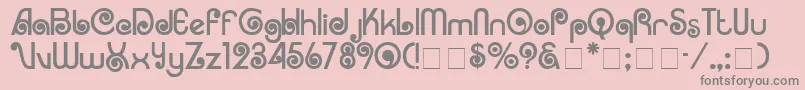 CorrugaDisplaySsi Font – Gray Fonts on Pink Background