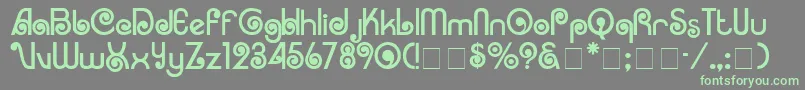 CorrugaDisplaySsi Font – Green Fonts on Gray Background