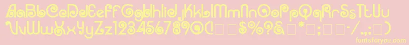 CorrugaDisplaySsi Font – Yellow Fonts on Pink Background