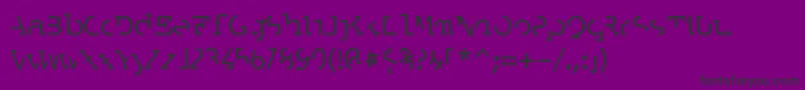 Labrat Font – Black Fonts on Purple Background