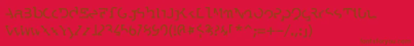 Labrat Font – Brown Fonts on Red Background