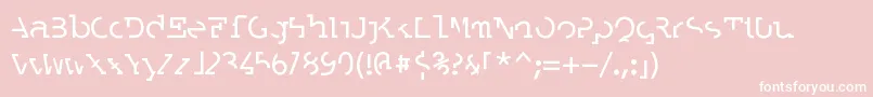 Labrat Font – White Fonts on Pink Background