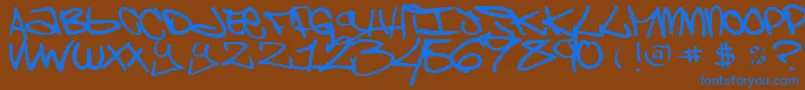 En savoir plus sur la police ChaoskidsBrooklynKid Police ChaoskidsBrooklynKid – polices bleues sur fond brun