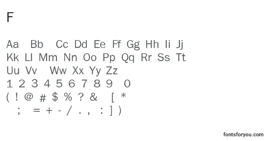 Schriftart Franklingothlte – Alphabet, Zahlen, spezielle Symbole