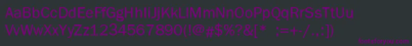 フォントFranklingothlte – 黒い背景に紫のフォント