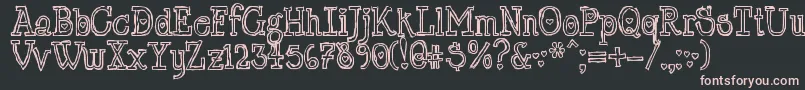 LtChickenhawk Font – Pink Fonts on Black Background