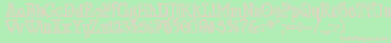 LtChickenhawk Font – Pink Fonts on Green Background