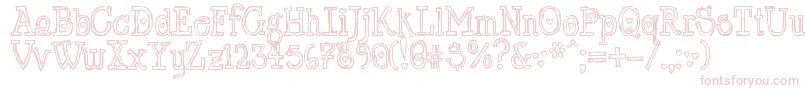 LtChickenhawk Font – Pink Fonts on White Background