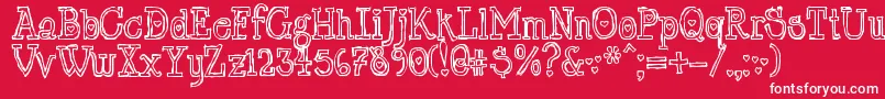 LtChickenhawk Font – White Fonts on Red Background