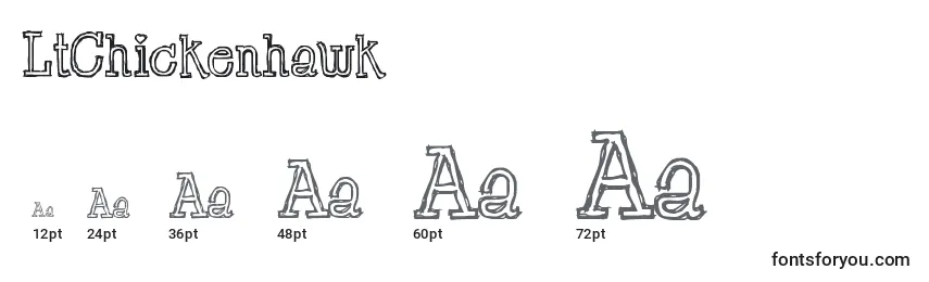 LtChickenhawk Font Sizes
