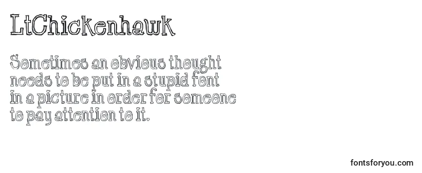LtChickenhawk Font