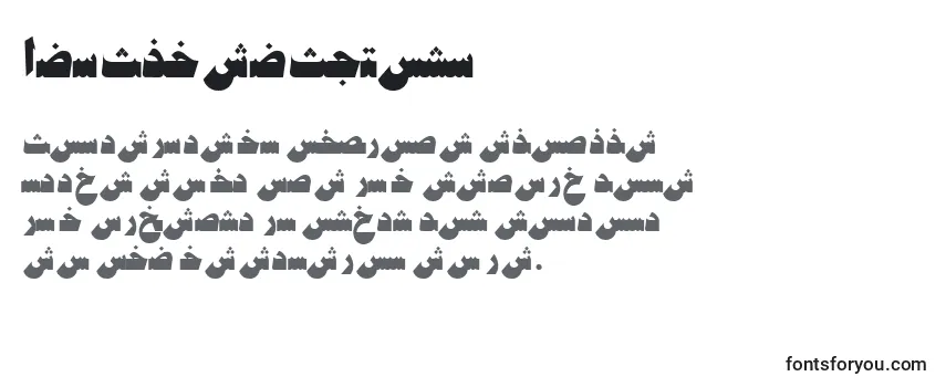 AymShatySUNorm Font