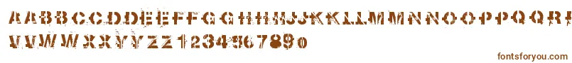 Sootbreak Font – Brown Fonts on White Background