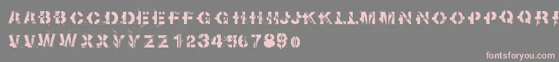 Sootbreak Font – Pink Fonts on Gray Background