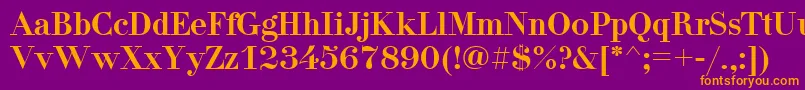 DidonacttRegular Font – Orange Fonts on Purple Background