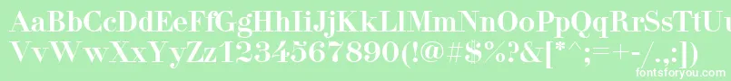 DidonacttRegular Font – White Fonts on Green Background