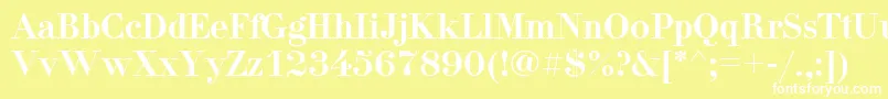 DidonacttRegular Font – White Fonts on Yellow Background