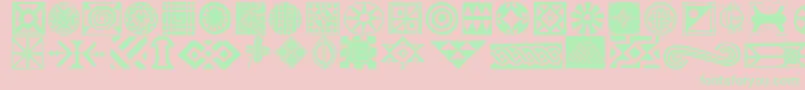 Africornone Font – Green Fonts on Pink Background