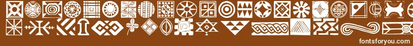 Africornone Font – White Fonts on Brown Background