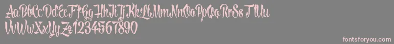 LovelymadnessDemoversion Font – Pink Fonts on Gray Background