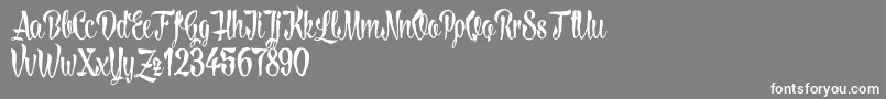 LovelymadnessDemoversion Font – White Fonts on Gray Background