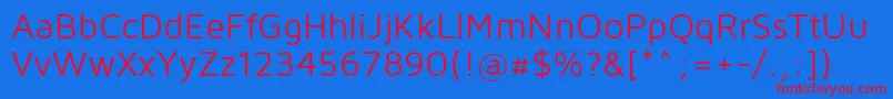 Mavenpro Regular Font – Red Fonts on Blue Background