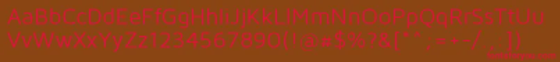 Mavenpro Regular Font – Red Fonts on Brown Background