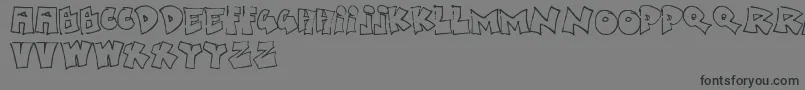 Boredsb Font – Black Fonts on Gray Background